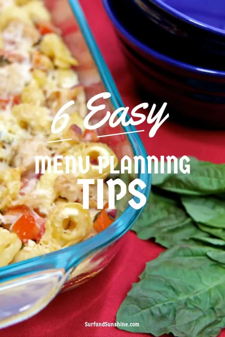 Easy Menu Planning Tips