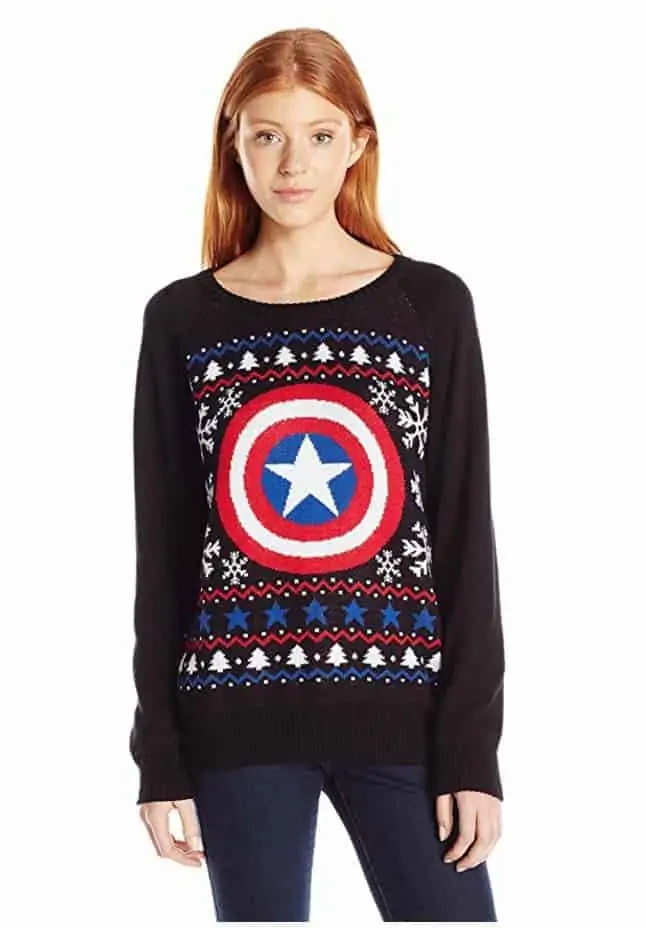 best ugly christmas sweaters marvel captain america