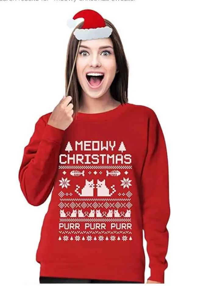 best ugly christmas sweaters cats kittens
