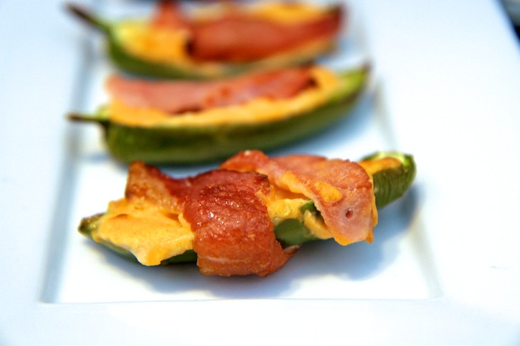 Sweet and Spicy Bacon Wrapped Jalapeño Poppers