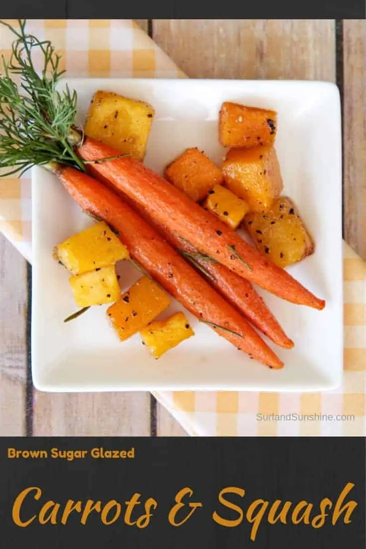 glazed carrots and squash