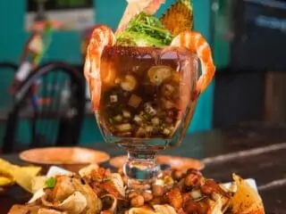 Shrimp Campechana mexican shrimp cocktail