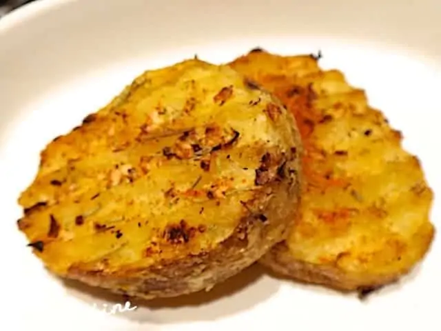 Grilled Garlic, Rosemary & Olive Oil Thick Cut Potatoes Recipe