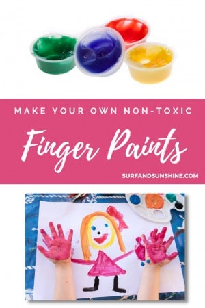 how to make your own non toxic finger paints