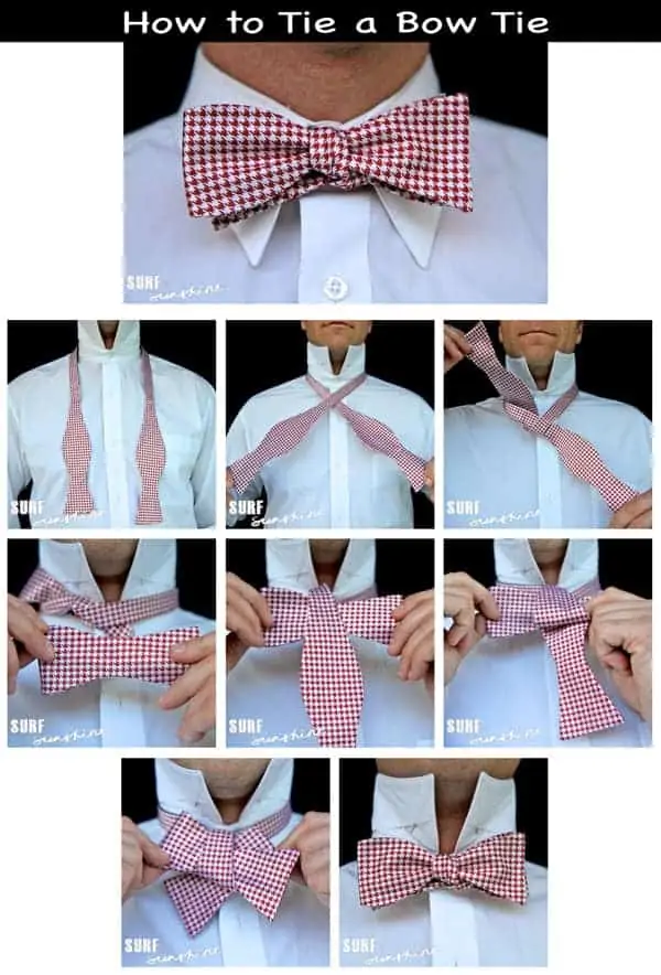 how to tie a bow tie step by step