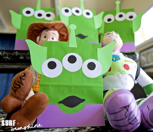 Toy Story Alien Favor Bags Printable Template 4