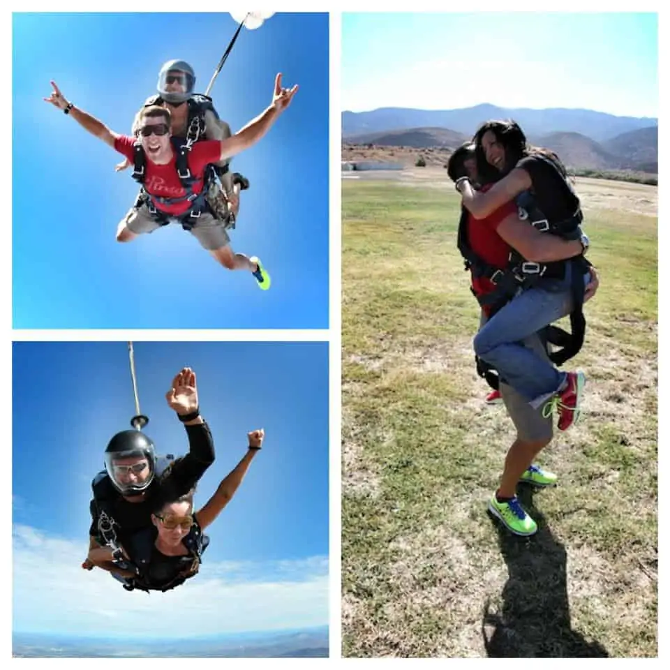 skydive collage