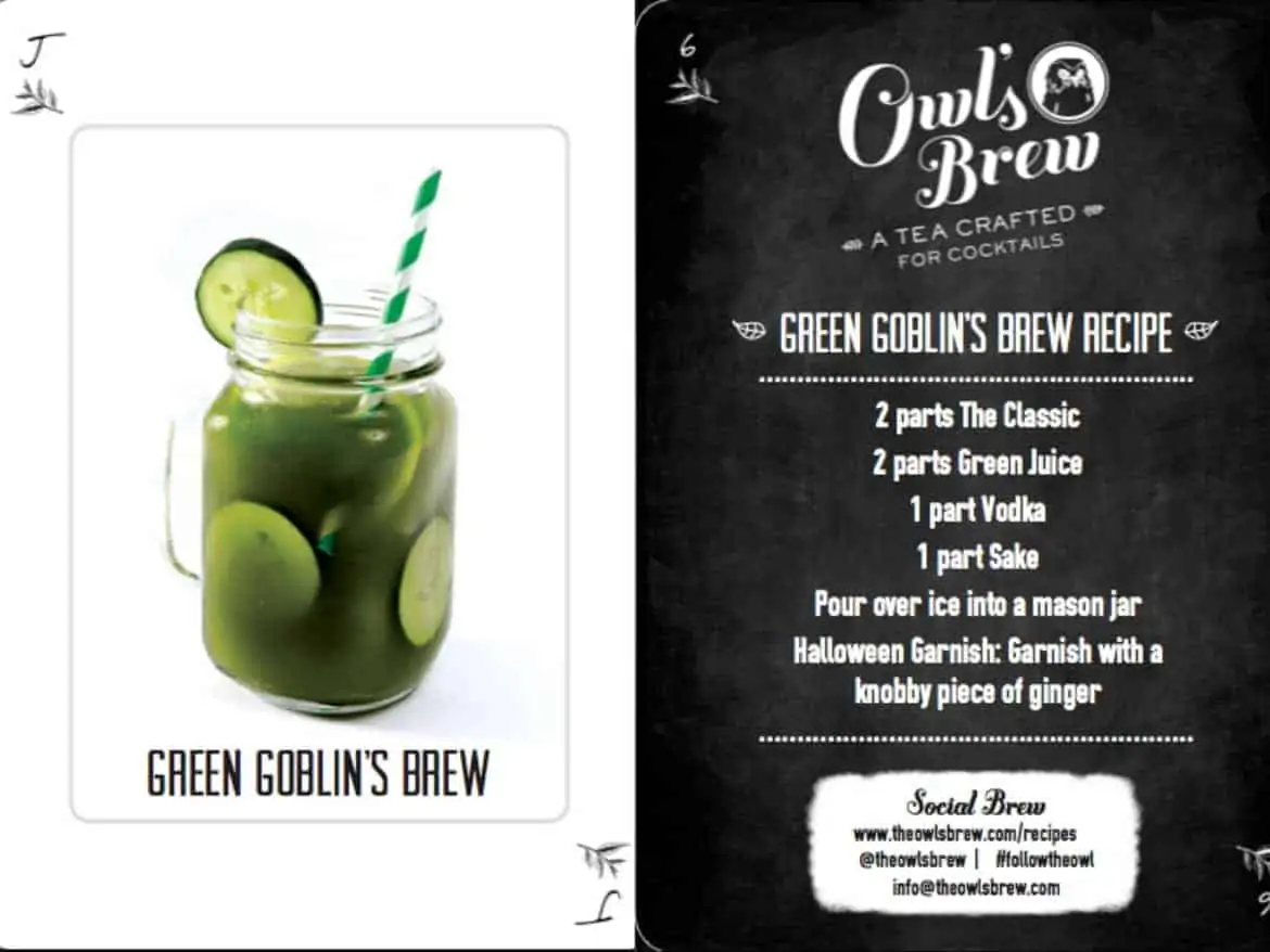 Halloween Cocktails Recipes - green goblin's brew