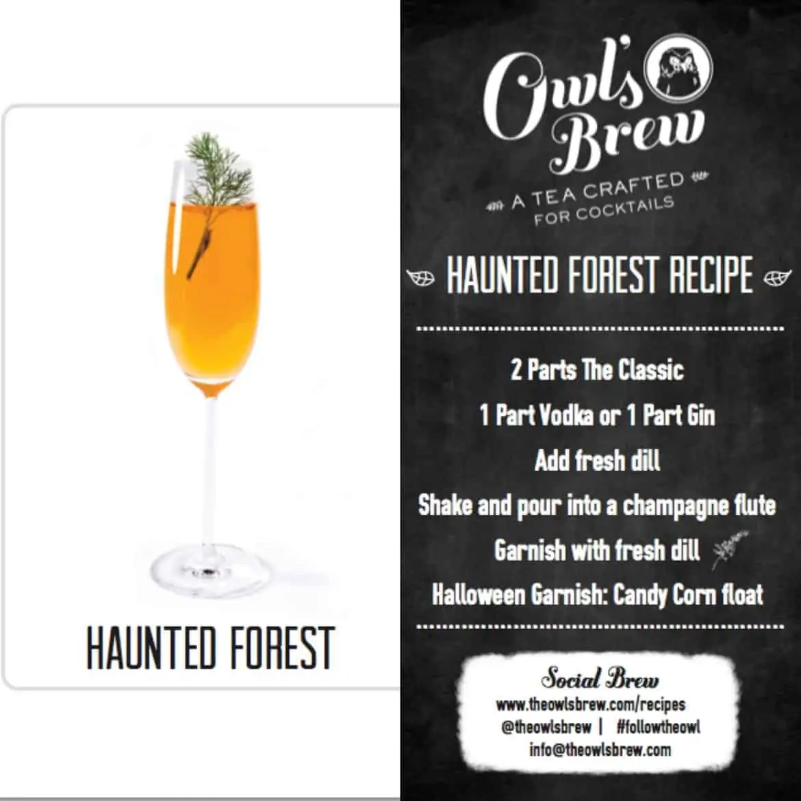 Halloween Cocktails Recipes - haunted forest