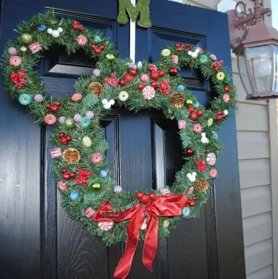 mickey christmas wreath