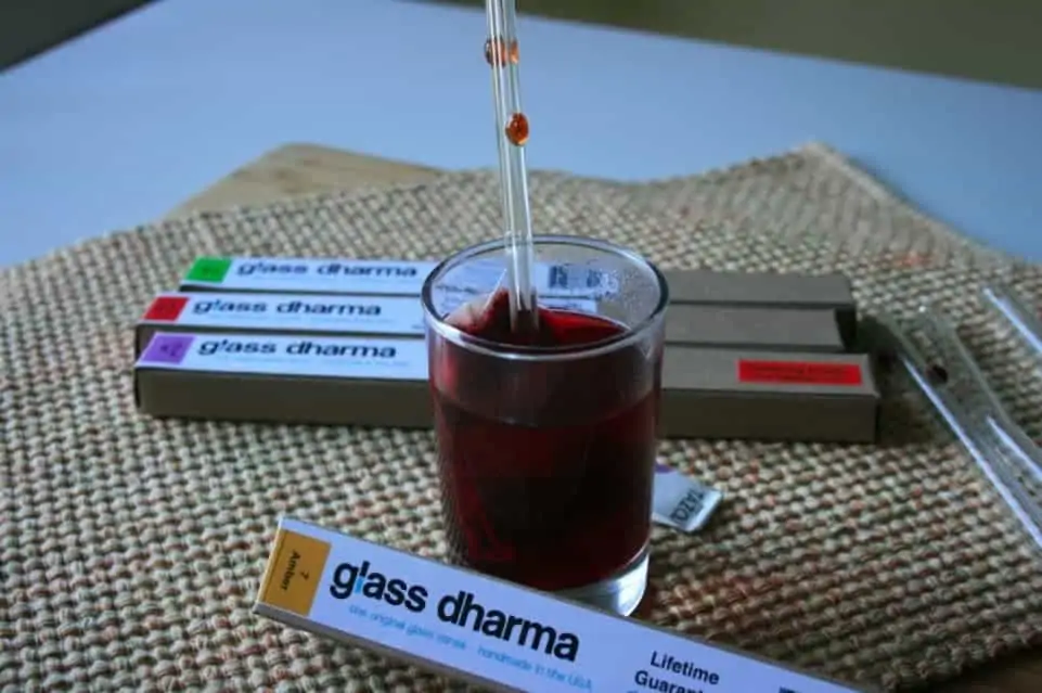glass dharma glass straws