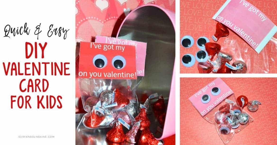 DIY Valentine's Button I-Love-You Card