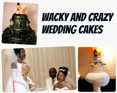 wacky and crazy wedding cakes