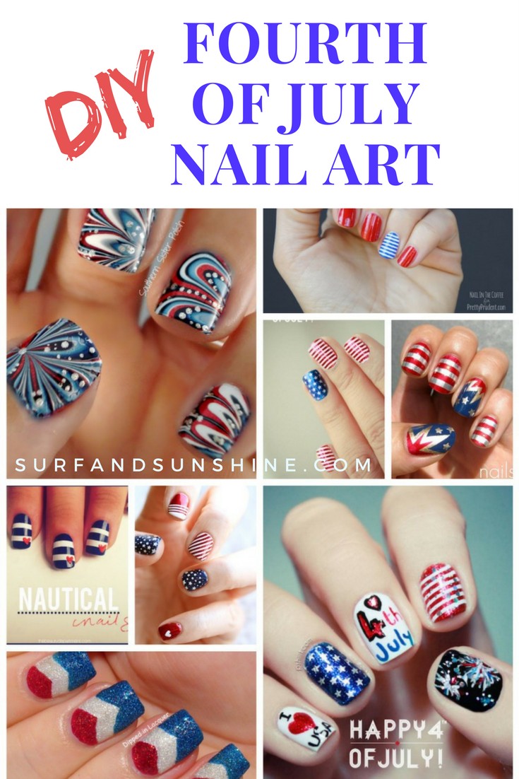 Fourth of July Nail Art