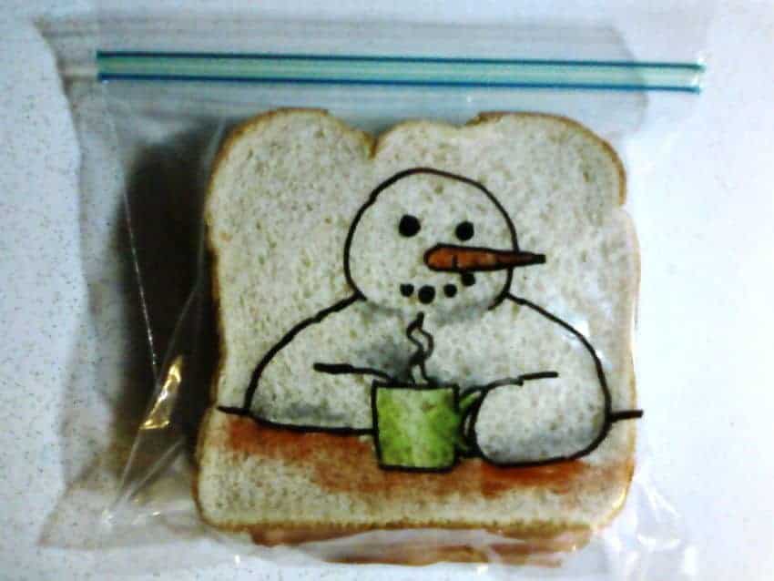 cute  sandwich bag drawing