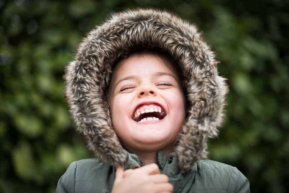 child laugh teeth smile
