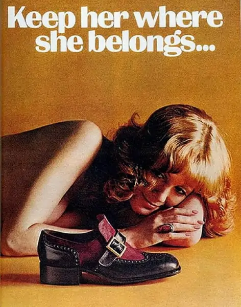 sexist vintage ad keep her where she belongs