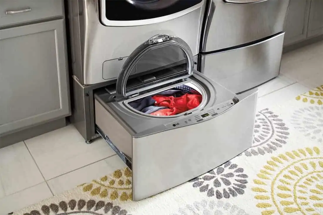 front load LG washer with sidekick How To Remove Common Laundry Stains 