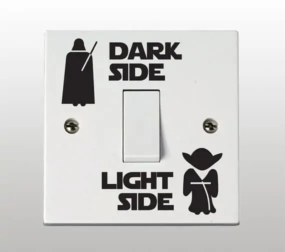 Star Wars Dark Side light Side Light Switch