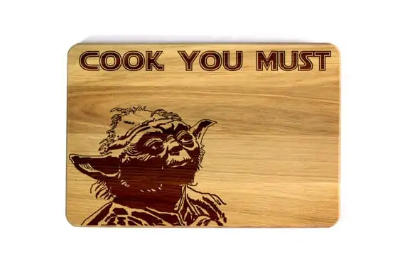 Star Wars Yoda Wooden Cutting Board