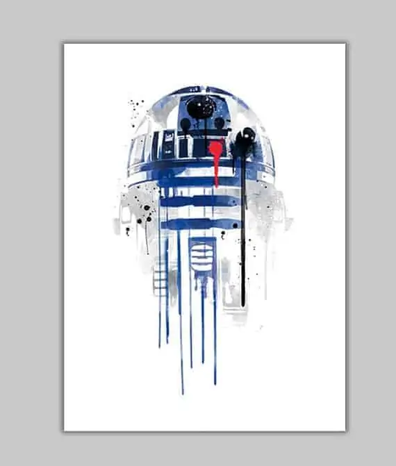Water color R2D2