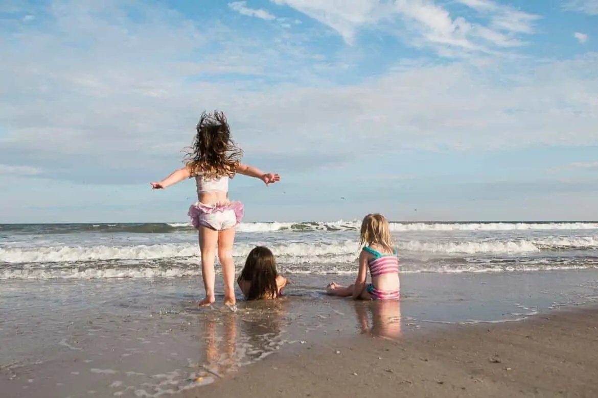 Young girls playing in the ocean on a summer day Summer Emergency Preparedness Kit