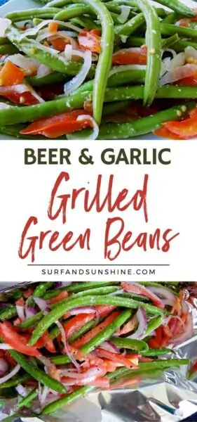 beer and garlic grilled green beans recipe