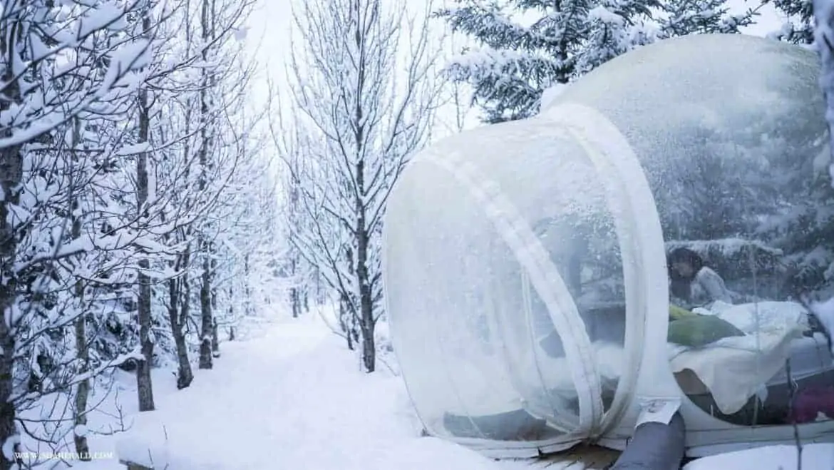 crazy places to stay in iceland bubble hotel iceland