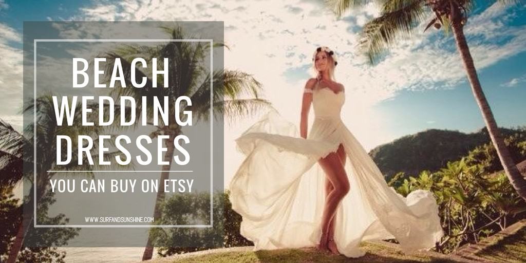 etsy beach wedding dress twitter