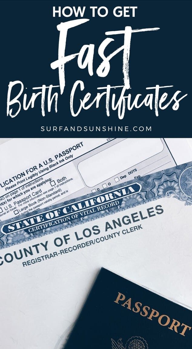how to get your birth certificate fast