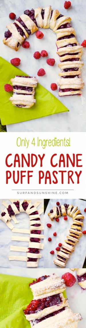 candy cane puff pastry recipe