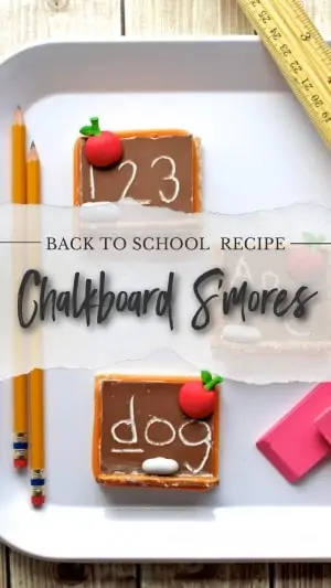 back to school chalkboard smores recipe