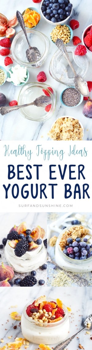 yogurt bar healthy topping ideas