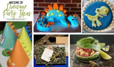 awesome DIY dinosaur party ideas twitter