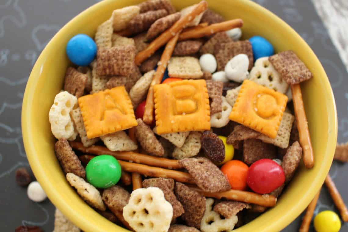 back to school snack mix recipe long