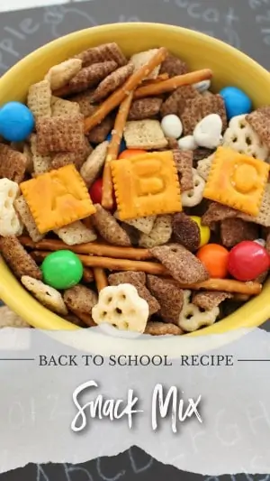 back to school snack mix recipe
