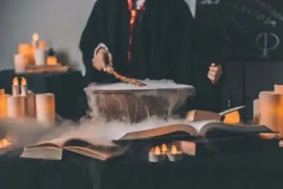 harry potter spellbook cauldron