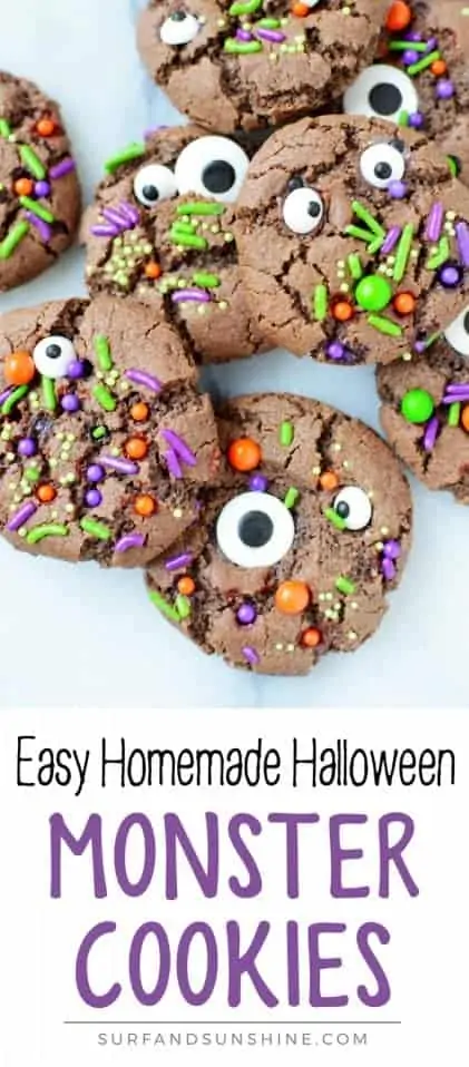 halloween monster cookies recipe