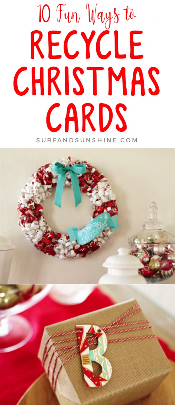 10 fun WAYS TO recycle christmas cards new