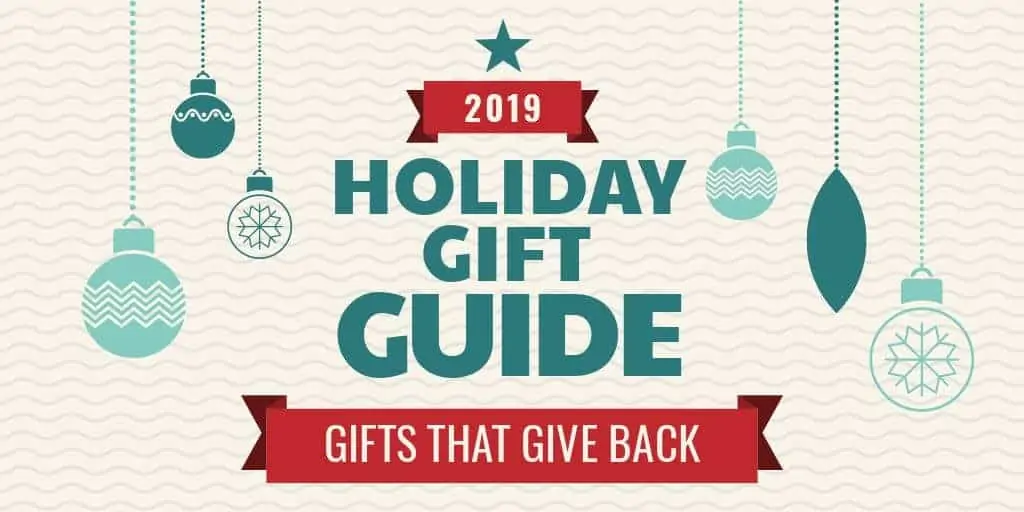 2019 Holiday Gift Guide gifts that give back twitter image
