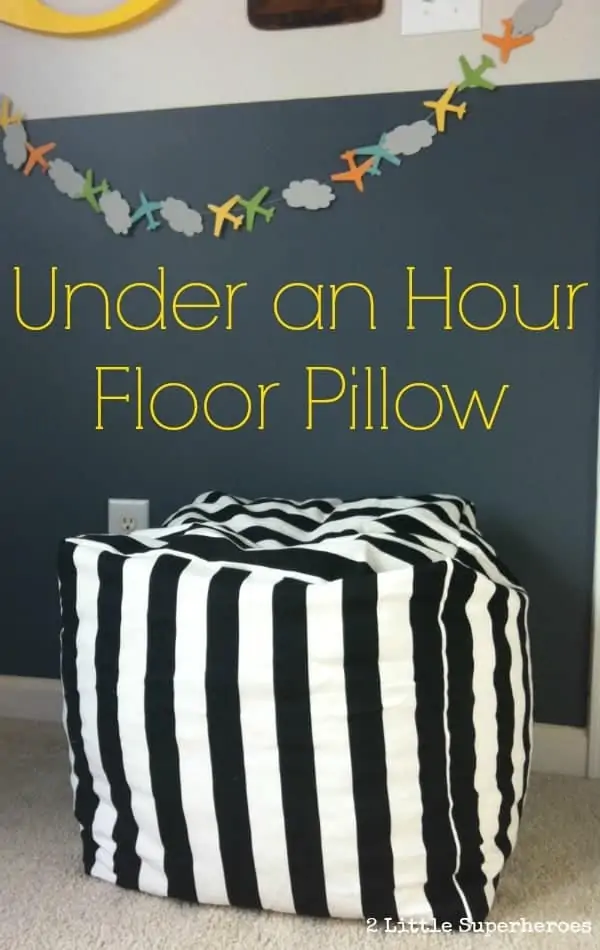 how to sew a floor pillow