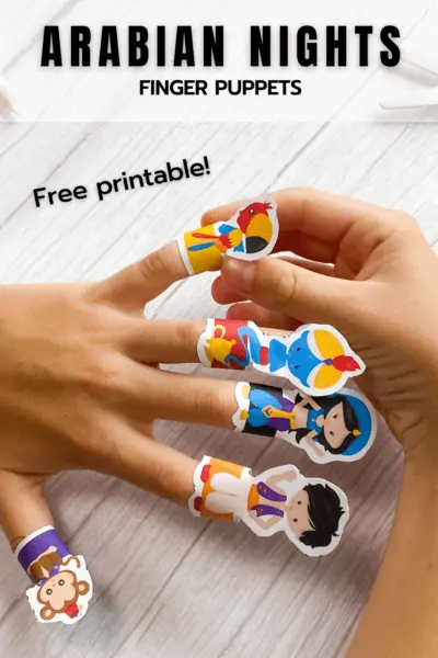 Aladdin Free Printable Finger Puppets