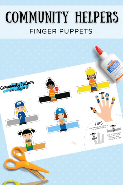 Community Helpers Free Printable Finger Puppets