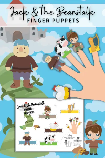 Jack and the Beanstalk Free Printable Finger Puppets