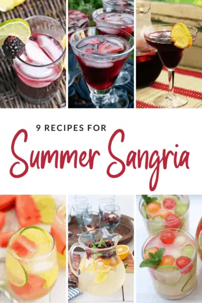 9 Summer Sangria Recipes in Both Red and White Wines