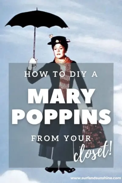Make Your Own Awesome DIY Mary Poppins Costume Right From Your Closet