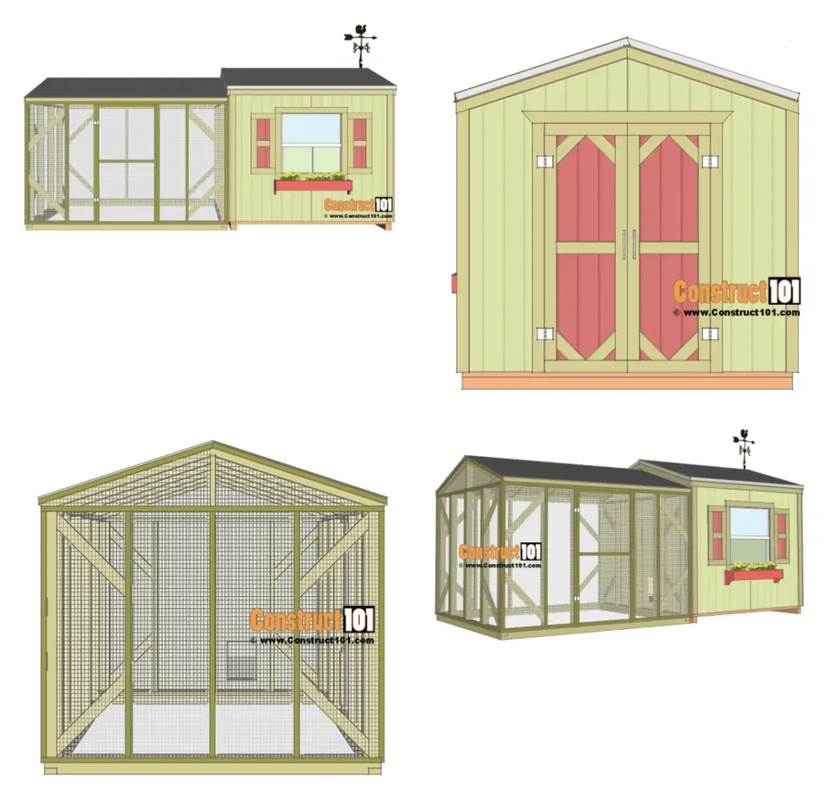 construct 101 free diy chicken coop project