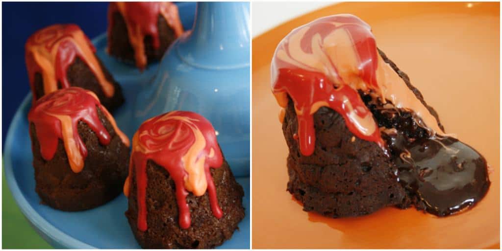 volcano chocolate lava cakes