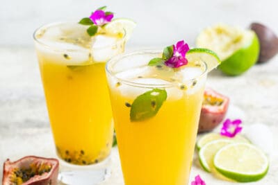 passion fruit lime gin summer cocktail-24