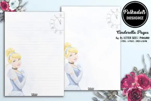Cinderella Paper Pages Lined Unlined Graphics 6527075 3 580x387 1